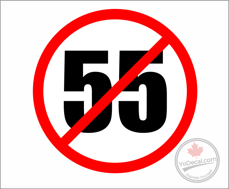 'Top Gun Maverick I Can't Drive 55' Premium Vinyl Decal / Sticker ...