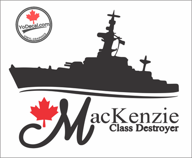 'MacKenzie-Class Destroyer' Premium Vinyl Decal / Sticker