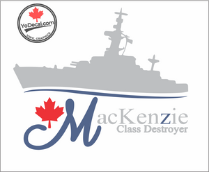 'MacKenzie-Class Destroyer' Premium Vinyl Decal / Sticker