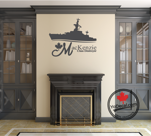 'MacKenzie-Class Destroyer' Premium Vinyl Decal / Sticker