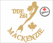 'DDE 261 MacKenzei & Mermaid' Premium Vinyl Decal / Sticker