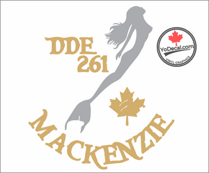 'DDE 261 MacKenzei & Mermaid' Premium Vinyl Decal / Sticker