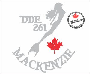 'DDE 261 MacKenzei & Mermaid' Premium Vinyl Decal / Sticker