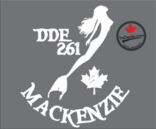 'DDE 261 MacKenzei & Mermaid' Premium Vinyl Decal / Sticker