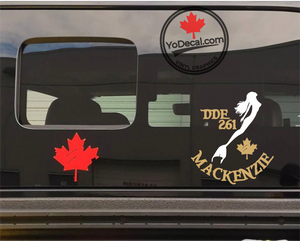 'DDE 261 MacKenzei & Mermaid' Premium Vinyl Decal / Sticker