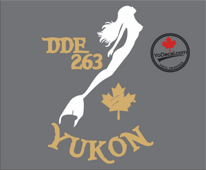 'DDE 263 Yukon & Mermaid' Premium Vinyl Decal / Sticker
