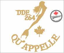 'DDE 264 Qu'Appelle & Mermaid' Premium Vinyl Decal / Sticker