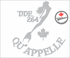 'DDE 264 Qu'Appelle & Mermaid' Premium Vinyl Decal / Sticker