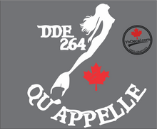 'DDE 264 Qu'Appelle & Mermaid' Premium Vinyl Decal / Sticker