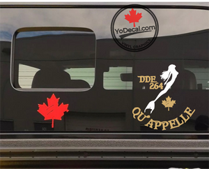 'DDE 264 Qu'Appelle & Mermaid' Premium Vinyl Decal / Sticker