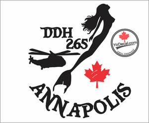 'DDH 265 Annapolis & Mermaid' Premium Vinyl Decal / Sticker