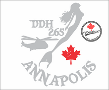 'DDH 265 Annapolis & Mermaid' Premium Vinyl Decal / Sticker