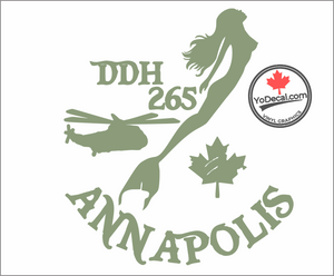 'DDH 265 Annapolis & Mermaid' Premium Vinyl Decal / Sticker