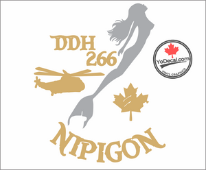 'DDH 266 Nipigon & Mermaid' Premium Vinyl Decal / Sticker