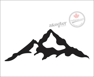 'Mountain Range Modern 1' Premium Vinyl Decal