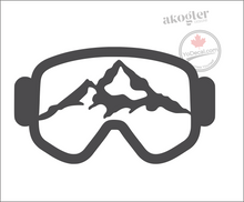 'Mountain Ski Goggles' Premium Vinyl Decal