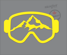 'Mountain Ski Goggles' Premium Vinyl Decal