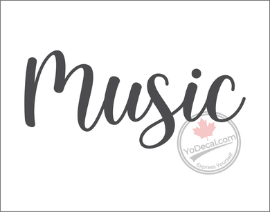 'Music - Relaxed Modern' Premium Vinyl Wall Decal