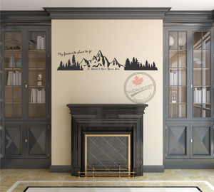 'My Favourite Place To Go Is Where I Have Never Been' Premium Vinyl Wall Decal