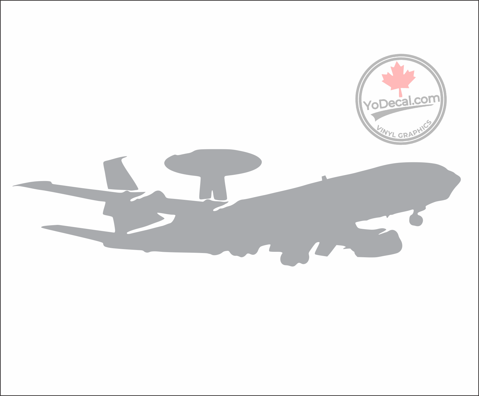 Awec Stickers 'NATO/American AWACS E-3A In Flight' Premium Vinyl Decal / Sticker ...