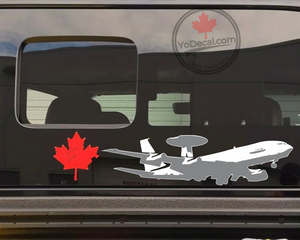'NATO/American AWACS E-3A In Flight' Premium Vinyl Decal / Sticker