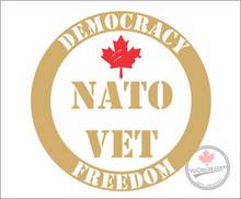 'NATO Vet - Democracy & Freedom' Premium Vinyl Decal