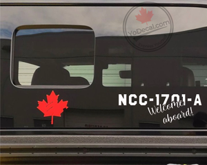 'NCC-1701-A Welcome Aboard' Premium Vinyl Decal