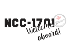 'NCC-1701 Welcome Aboard' Premium Vinyl Decal