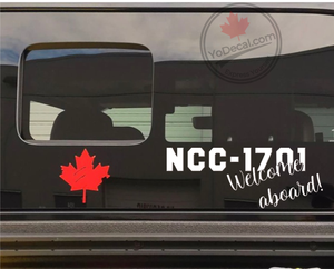 'NCC-1701 Welcome Aboard' Premium Vinyl Decal