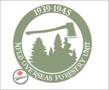 'Newfoundland Overseas Forestry Unit (NOFU) 39-45' Premium Vinyl Decal / Sticker