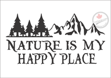 'Nature Is My Happy Place' Premium Vinyl Wall Decal