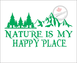 'Nature is my Happy Place' Premium Vinyl Decal
