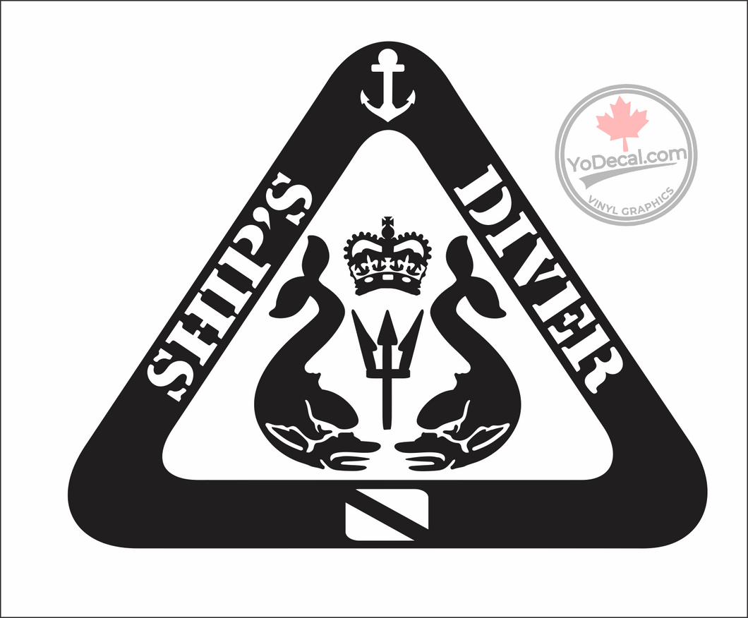'Ship's Diver' Premium Vinyl Decal / Sticker