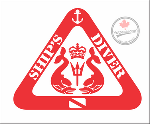 'Ship's Diver' Premium Vinyl Decal / Sticker