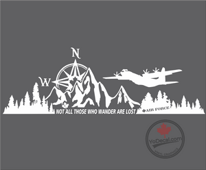 'Not All Those Who Wander Are Lost - Canadian Air Force' Premium Vinyl Decal / Sticker