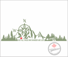 'Not All Those Who Wander Are Lost - Canadian Army' Premium Vinyl Decal / Sticker