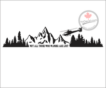 'Not All Those Who Wander - Helicopter' Premium Vinyl Decal / Sticker