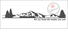 'Not All Those Who Wander Are Lost - Dash or Wall' Premium Vinyl Decal