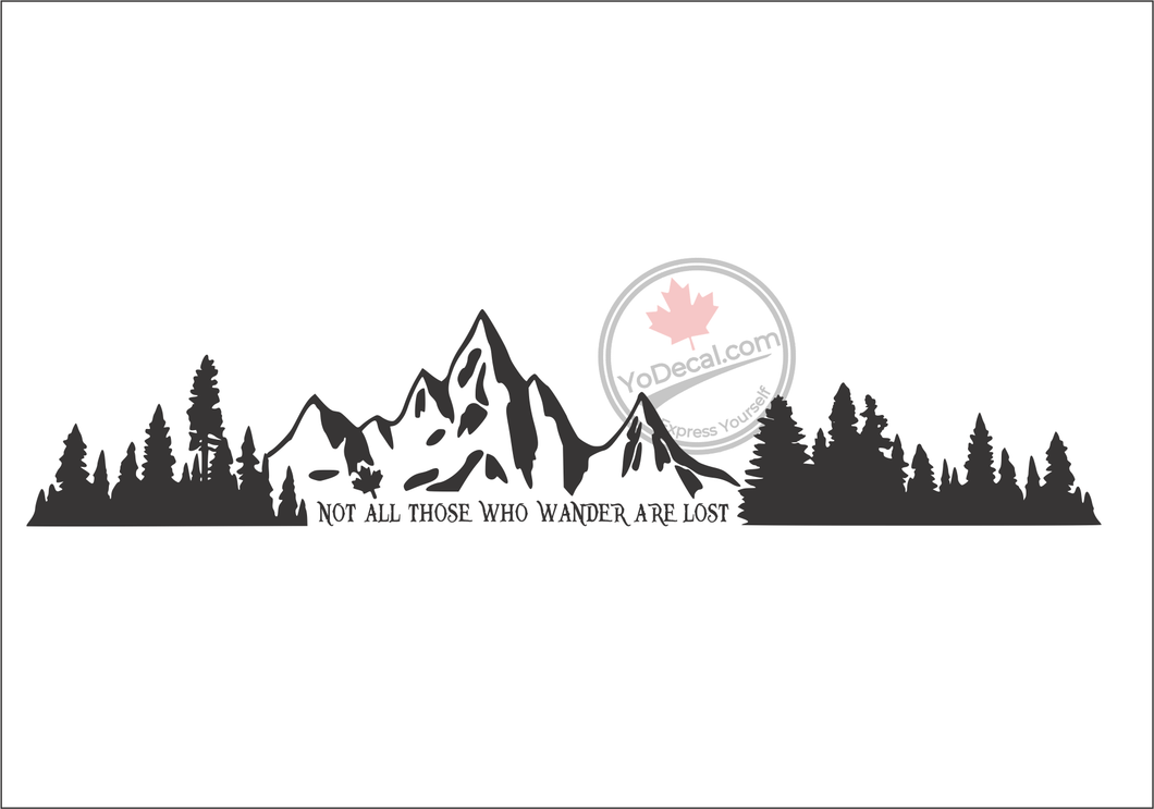 'Not All Those Who Wander Are Lost' Premium Vinyl Wall Decal