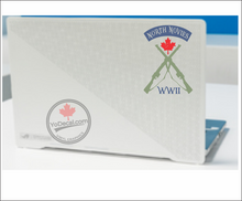 'North Novies WWII Cross Lee Enfields- Nova Scotia Highlanders' Premium Vinyl Decal / Sticker