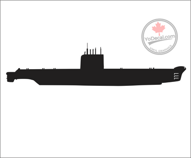 'Oberon Class Submarine' Premium Vinyl Decal / Sticker