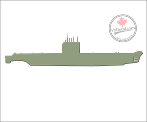 'Oberon Class Submarine' Premium Vinyl Decal / Sticker