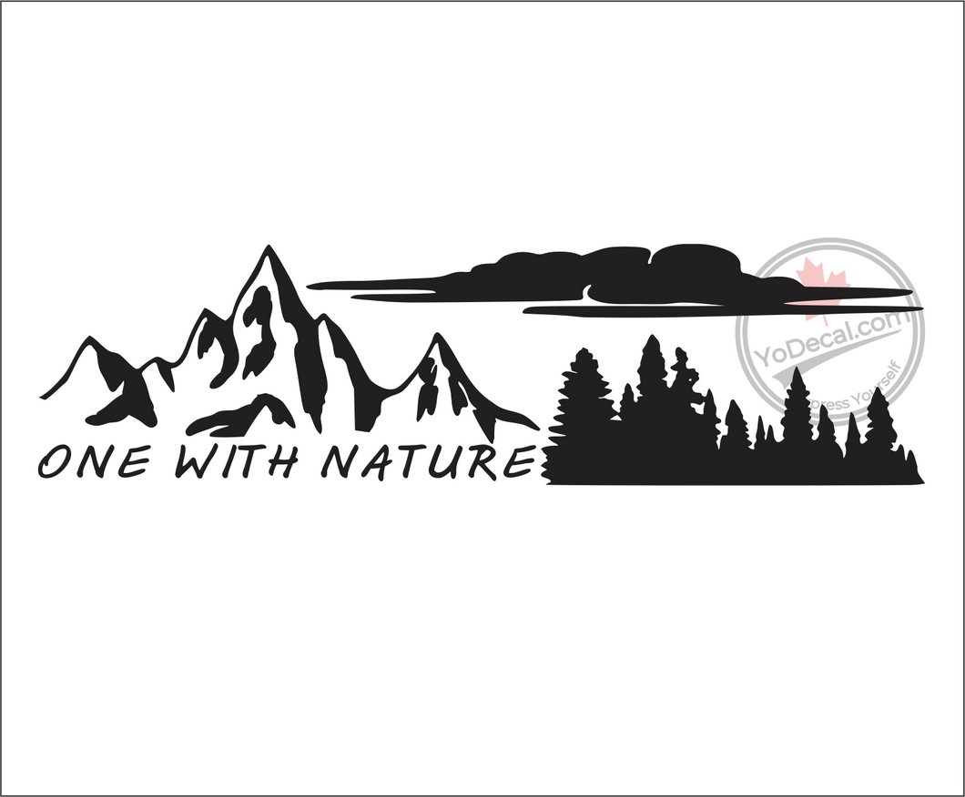 'One With Nature' Premium Vinyl Decal
