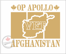 'Op Apollo Afghanistan' Premium Vinyl Decal / Sticker