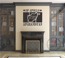 'Op Apollo Afghanistan' Premium Vinyl Decal / Sticker