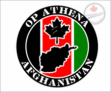'Op Athena Afghanistan' Premium Vinyl Decal / Sticker