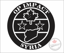 'Op Impact Syria' Premium Vinyl Decal / Sticker