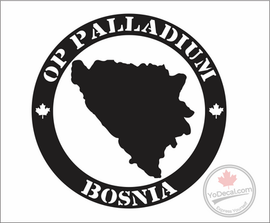 'Op Palladium Bosnia' Premium Vinyl Decal / Sticker