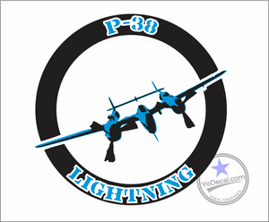 'P-38 Lightning' Premium Vinyl Decal