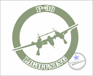 'P-38 Lightning' Premium Vinyl Decal